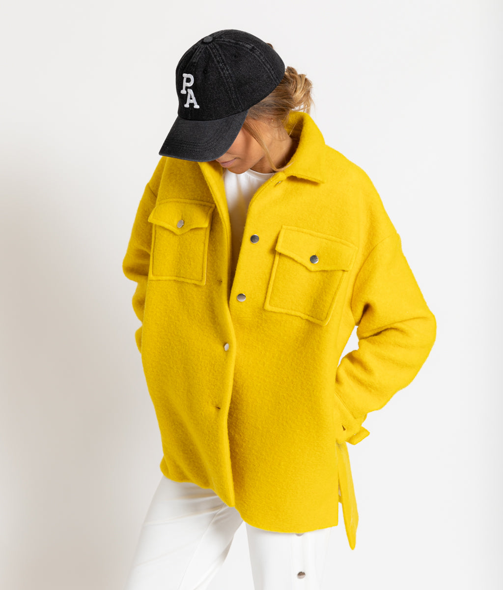 Veste longue jaune - Parisienne et Alors